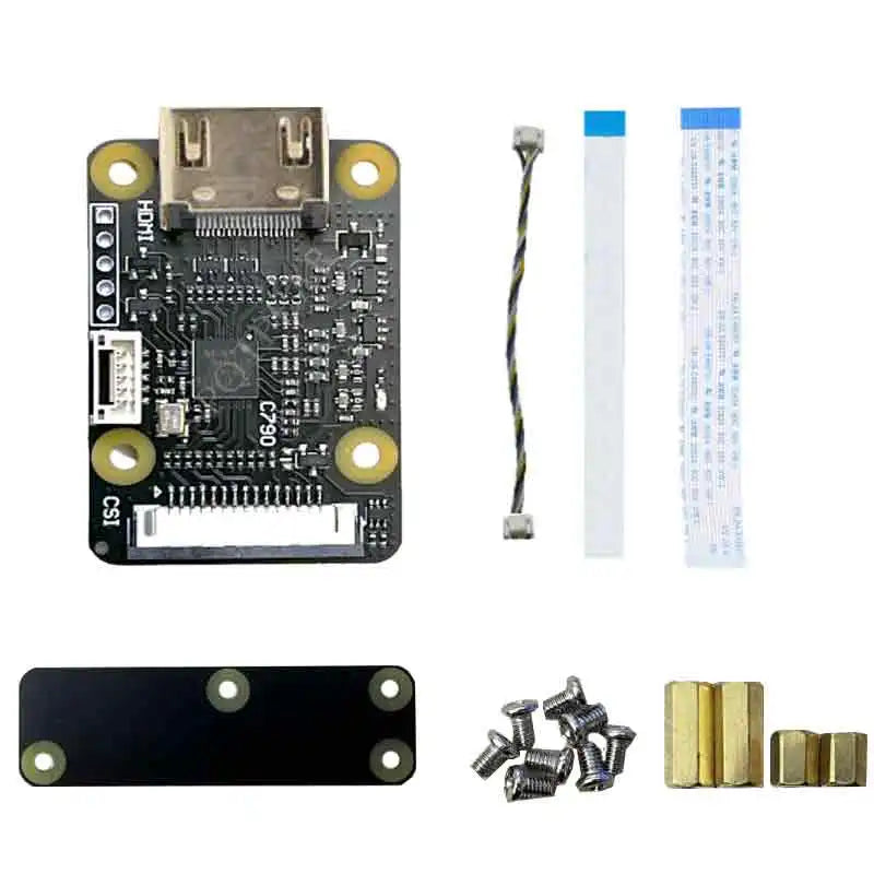 Raspberry Pi Camera Adapter HDMI to CSI-2 Board C790 HDMI IN 1080p25fp for Pi5 / ZERO / 3B/ 3 B+/4B/CM3/CM4 Support Audio