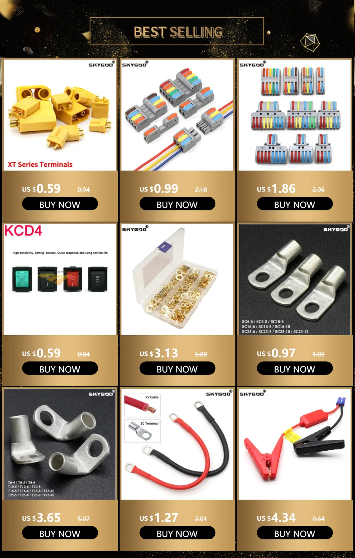 1/3/5 Boxed Solder Seal Wire Connector 3:1 Heat Shrink Sealed Insulated Butt Splice Terminal Waterproof Butt Connectors Kit