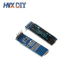 1-10pcs 0.91 Inch 128x32 IIC I2C White / Blue OLED LCD Display DIY Module SSD1315 Driver IC DC 3.3V 5V for Arduino