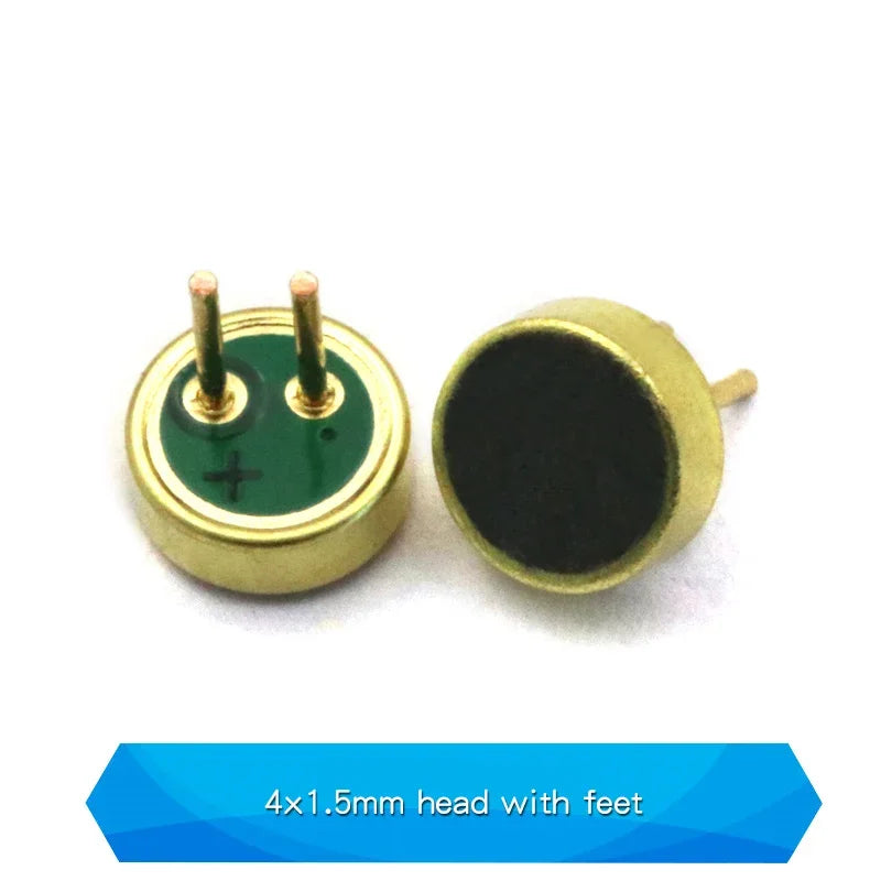 10PCS Condenser pick-up Microphone 9x7mm 9767 9x4.5mm 9745 6x5mm 6050 6x2.2mm 6022 4.5x2.2mm 4522 4x1.5mm 4015 MP3 Accessories
