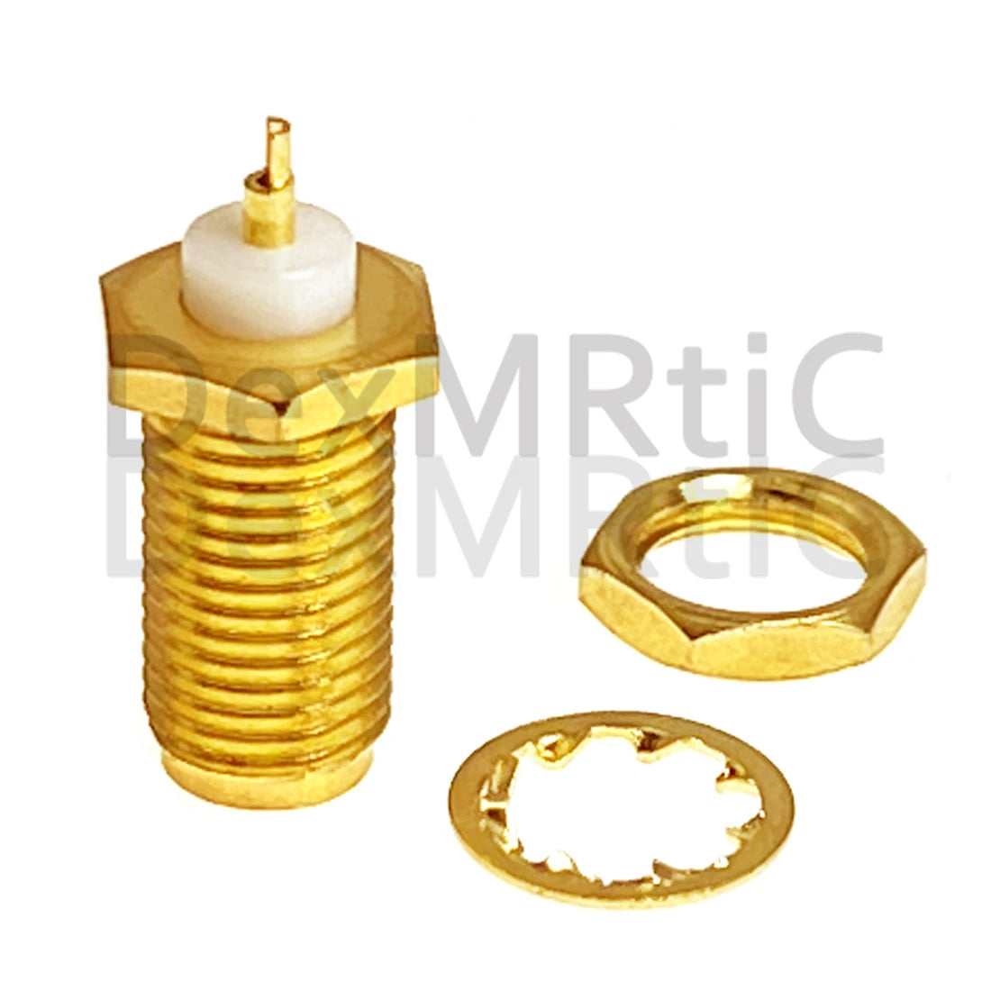 1pc SMA Female Jack Insulator Long 2mm RF Coax Adapter Convertor Straight Goldplated NEW Wholesale