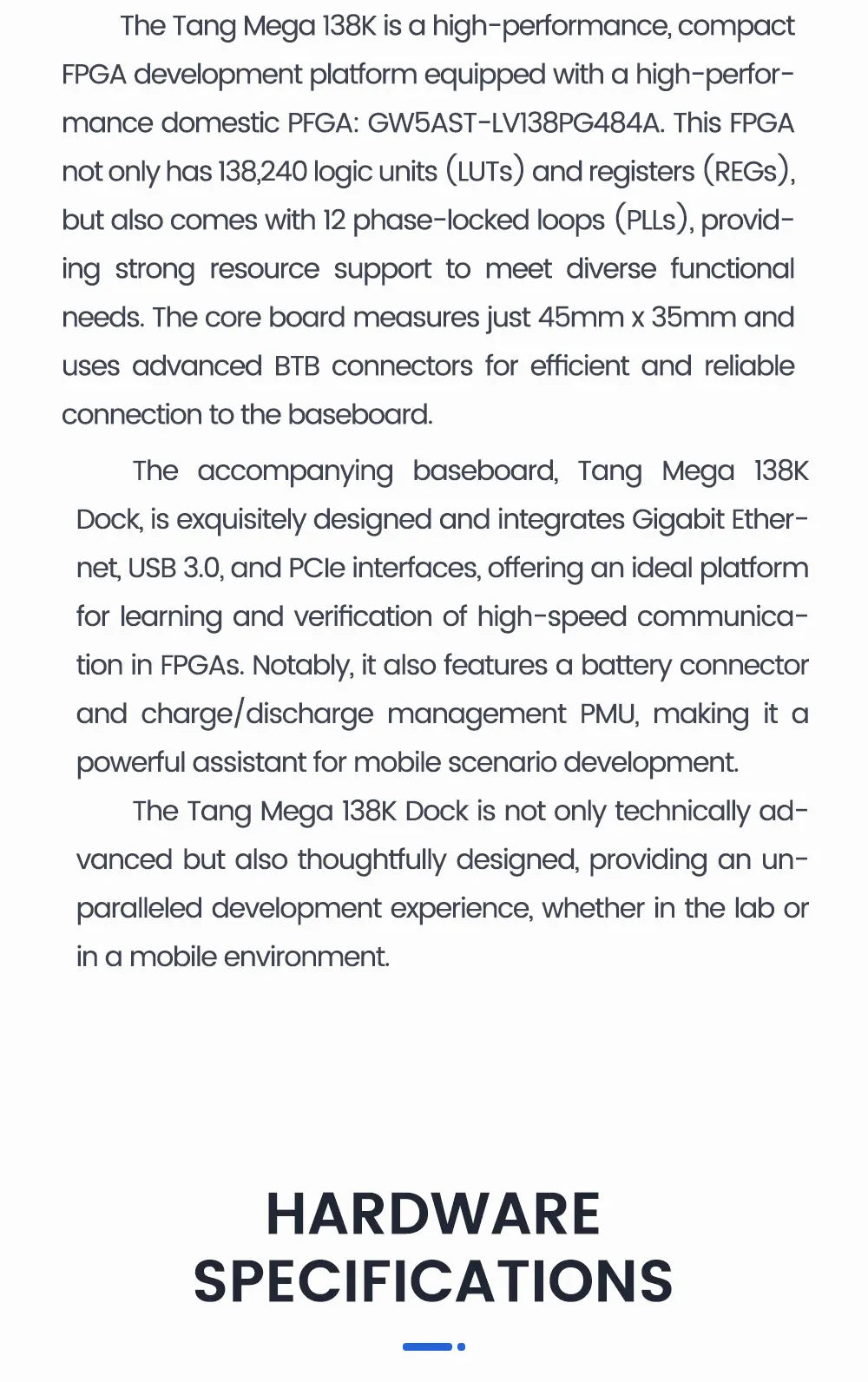 Sipeed Tang Mega 138K Dock GOWIN GW5AST RISCV FPGA Development Board