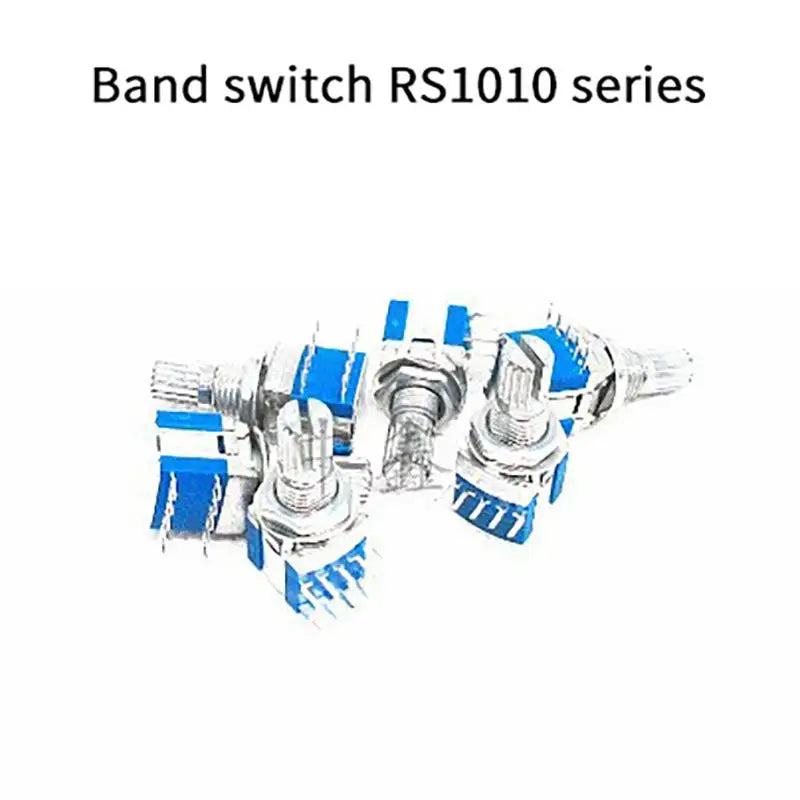 2 Piece RS1010 Band Rotary Switch 1 Pole 2 3 4 5 6 Position 2 Pole 2 3 4 Option for Lab Prototyping and Audio Control