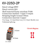 1Pc Wire Electrical Cable Connectors Plug-in Terminal Block PTFIX 2.5mm² Splitter Spliceable DIN-Rail Mounting Junction Box Tool