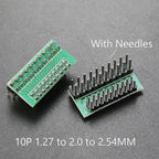 1piece 1.27mm 2.0mm 2.54mm Pitch Transfer Plate Converter Single Double Row Pin PCB Adapter Board