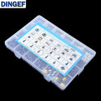460PCS 24 Values Tactile Push Button Switch SMD Micro Momentary Tact Switch Assortment Kit for Car Remote Control with Box