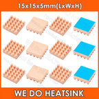 WE DO HEATSINK Small Tiny Useful Pure Copper Heat Sink Without or With Thermal Pad For Raspberry Pi Banana Pi IC Chipset Package