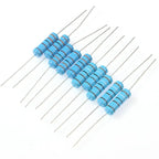 150/300PCS 0.5W 1W 2W 3W Metal Film Resistor Kit 1% High precision 0.1R~750R Electronica Kit diy electronic components 30values