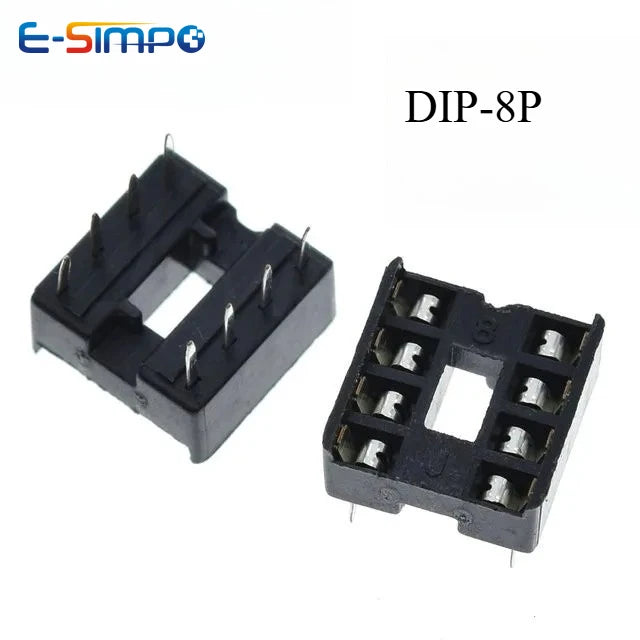10PC 2.54mm IC Socket DIP6 DIP8 DIP14 DIP16 DIP18 DIP20 DIP28 DIP40 Pin Connector 8 14 16 18 20 24 28 40Pin DIP Socket Chip Base