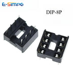 10PC 2.54mm IC Socket DIP6 DIP8 DIP14 DIP16 DIP18 DIP20 DIP28 DIP40 Pin Connector 8 14 16 18 20 24 28 40Pin DIP Socket Chip Base