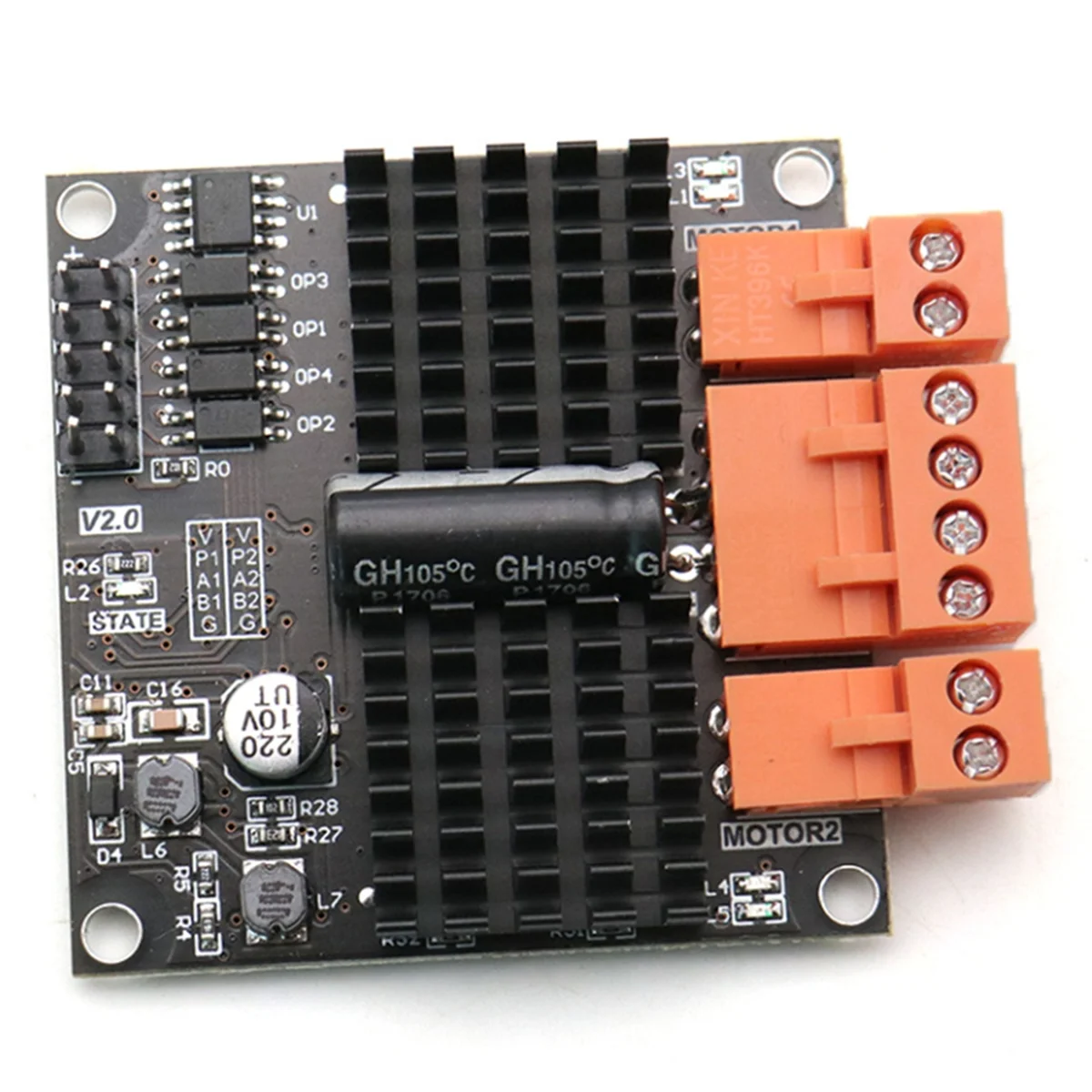 12V/24V 12A Dual Channel DC Brushed Motor Driver Module H-Bridge PWM Surpasses L298N BTS7960 10A