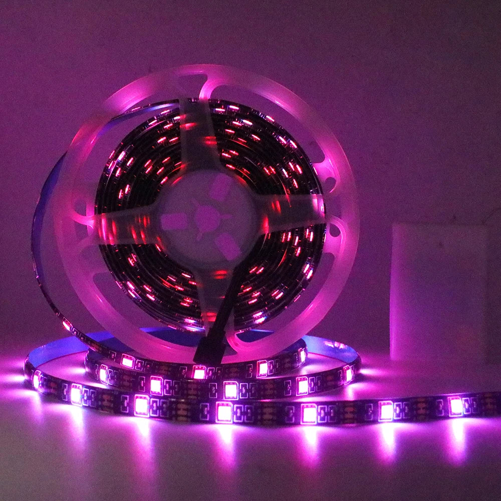 DC 5V 5050 RGB Strip LED Light Battery Powed Waterproof Ribbon Tape Stable Led Strips Indoor Outdoor Decoration Remote Control