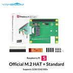 Raspberry Pi 5 Pcie To M.2 Hat+ Compact Expansion Board Ssd Solid State Drive Nvme Pi5