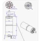 12V 24V 42MM 4260 155KG Planetary Gear BLDC Brushless DC Reduction Motor Large Torque Low Speed Long Life Low Noise 7-1351rpm