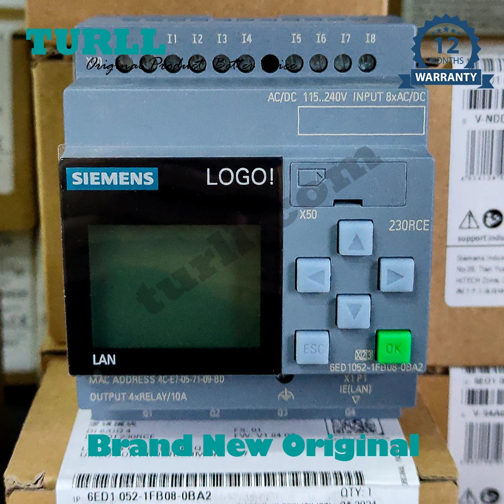 SIEMENS PLC logo, 6ED1052-1MD08/1CC08/1FB08/1HB08/0BA2, 6ED1055-1FB00/1MB00/1MA00/1MM00/1NB10/1FB10-0BA2, Original Brand New