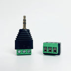 4/10/40 Pcs earphone audio jack 3.5mm connector Stereo Male Plug to Screw Terminal Block Adapter for AV Audio Video Balun Wiring