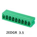 10pc 15EDG 3.5mm/0.138in 3.81mm/0.15in KF2EDGK 39500-0004 0020 Equival PCB Screw Terminal Block Connector Plug Pin Header Socket