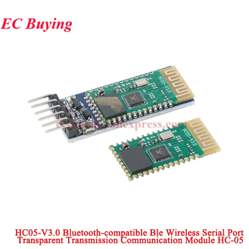 10Pcs/1pc HC-05 Bluetooth-compatible CSR Master-slave Integration Ble to Serial Board Module HC05 Data Transparent Transmission