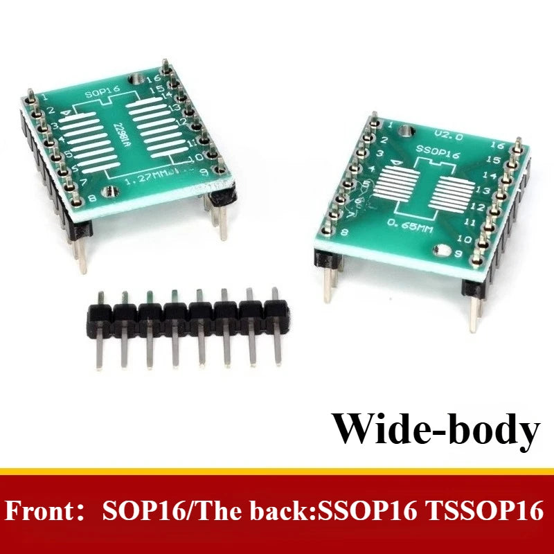 5PCS SOP Adapter Board SOIC-8 SOT23/252 SOP14/16/20/24 SOP28 IC Test Bench Experiment