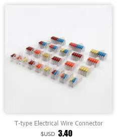 1PC Wire Connector Electric Cable Led Conectors Fast Terminals Blocks Docking Butt Household Electrician Tools For 4mm² 6mm²