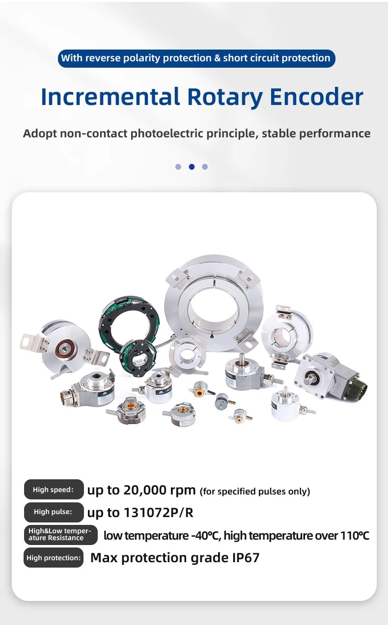 KS76 HENGXIANG Sincos Incremental Encoder 2048 Ppr 1VPP Rotary Shaft 18-30mm IP50 CNC Application Radial Cable
