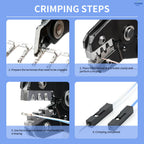 YICHENG 2.54mm Dupont Connector Kit with Ratcheting Wire Crimping Tool,Male Female Pins, Headers & Ribbon Cable