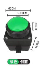 60mm 2m USB custom button wireless remote control buzzer wireless lottery button，Press once to light up once