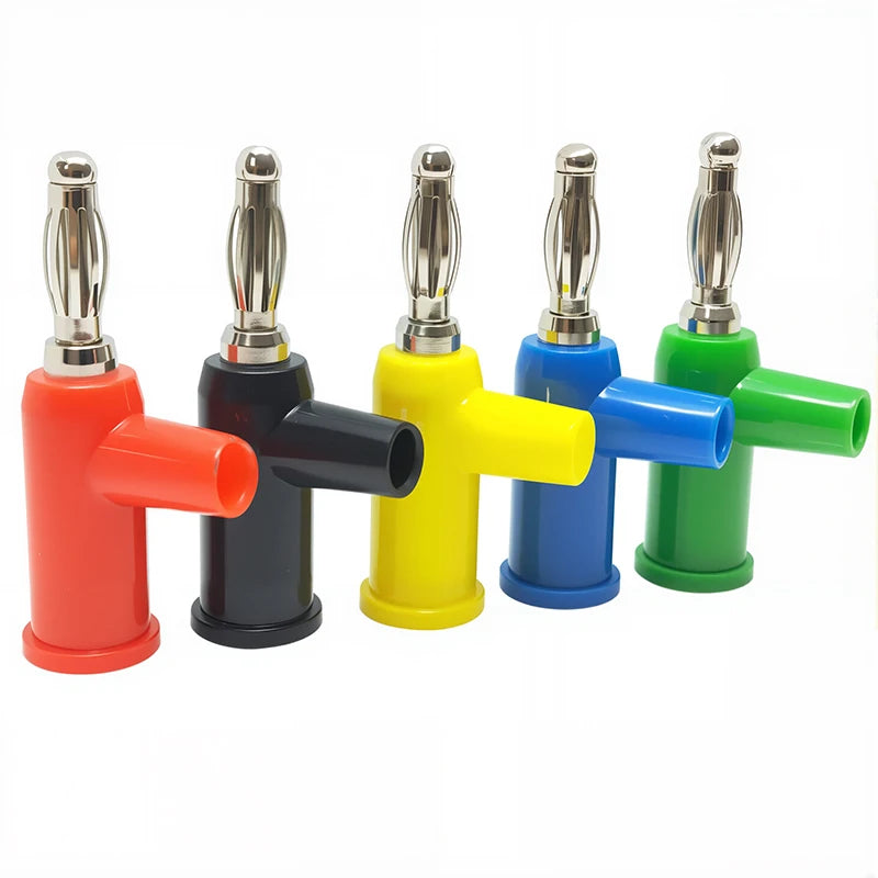 4mm Banana Plug Stackable Electrical Connector Free Solder Adaptor