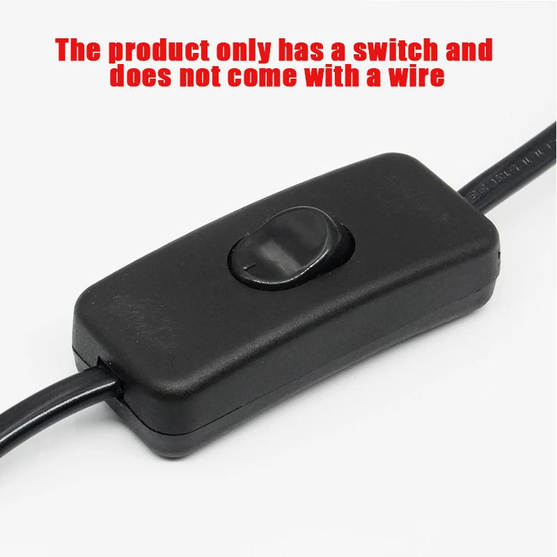 Table Desk Lamp Cord Toggle Rocker Switches Light Switch AC 250V ON/OFF Control For LED Lights Wiring Electric Switch