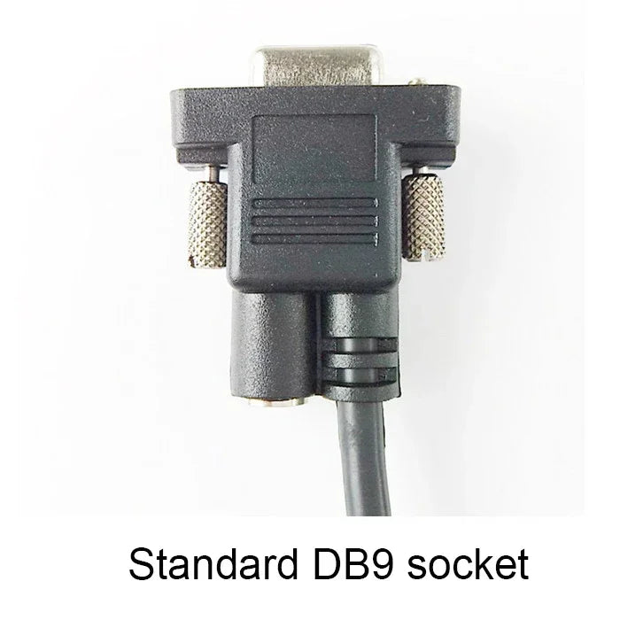 2pcs BarCode Scanner RS232 Cable Coiled Spiral 5M(17feet) For HHP 1900g,1300g,1400g,1200g,1250g, DB9 Serial RS232 Interface