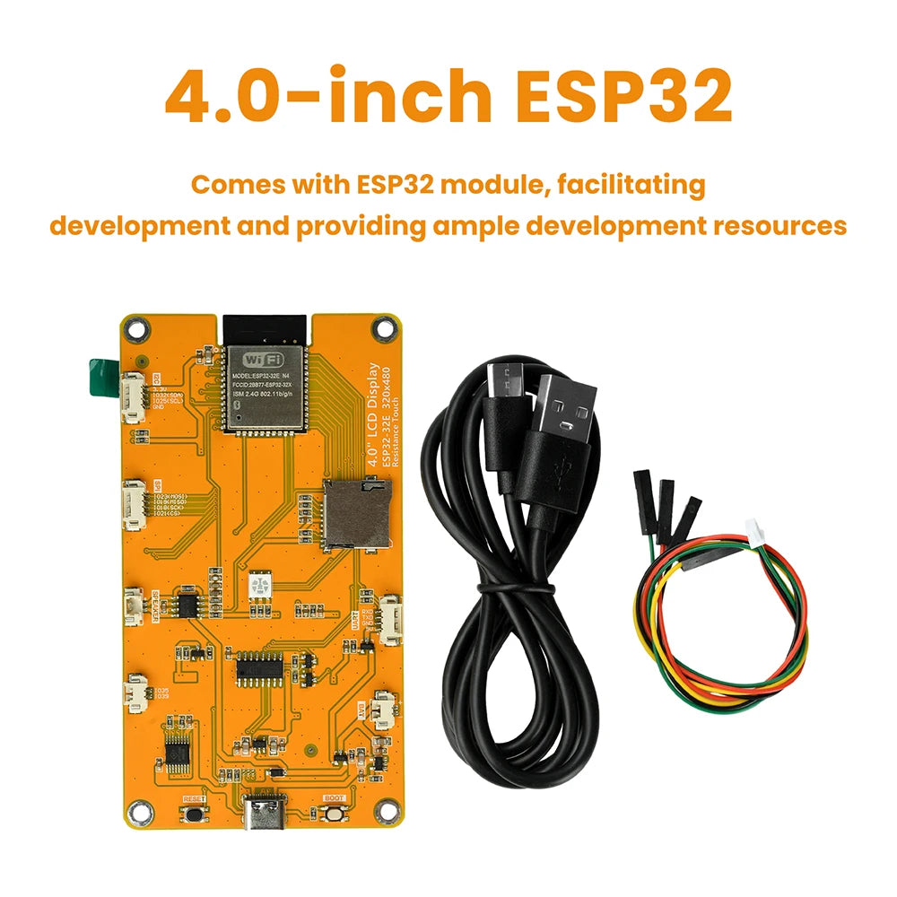 4.0-inch ESP32 WiFi Bluetooth Development Board Touchscreen ST7796S Driver 320*480 Smart Display Module Onboard ESP32-32E Module