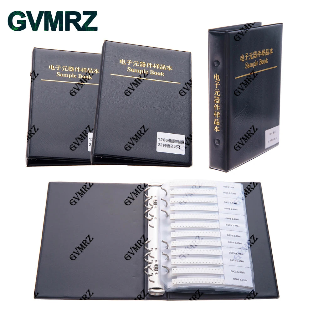 22/38/42/44/52Values 0402 0603 0805 1206 Multilayer Ceramic Inductor  Stackup Inductor SMD Sample Book