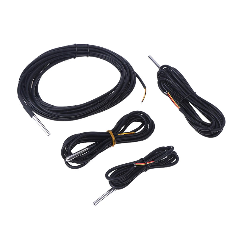 1PCS DS18B20 Waterproof Thread Temperature Probe Temperature Sensor Stainless Steel For Arduino