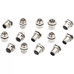 1pcs M12 4pin 5 8Pin Sensor Connector Panel Back Mount Waterproof Flange Socket Threaded Coupling Male&Female A Code Connectors