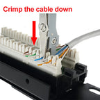 Multifunctional Wire Stripping Strippe RJ11 RJ45 LAN Telecom Phone Cable Punch Down Network Tool Kit Crimping Punch Tool Kd-1