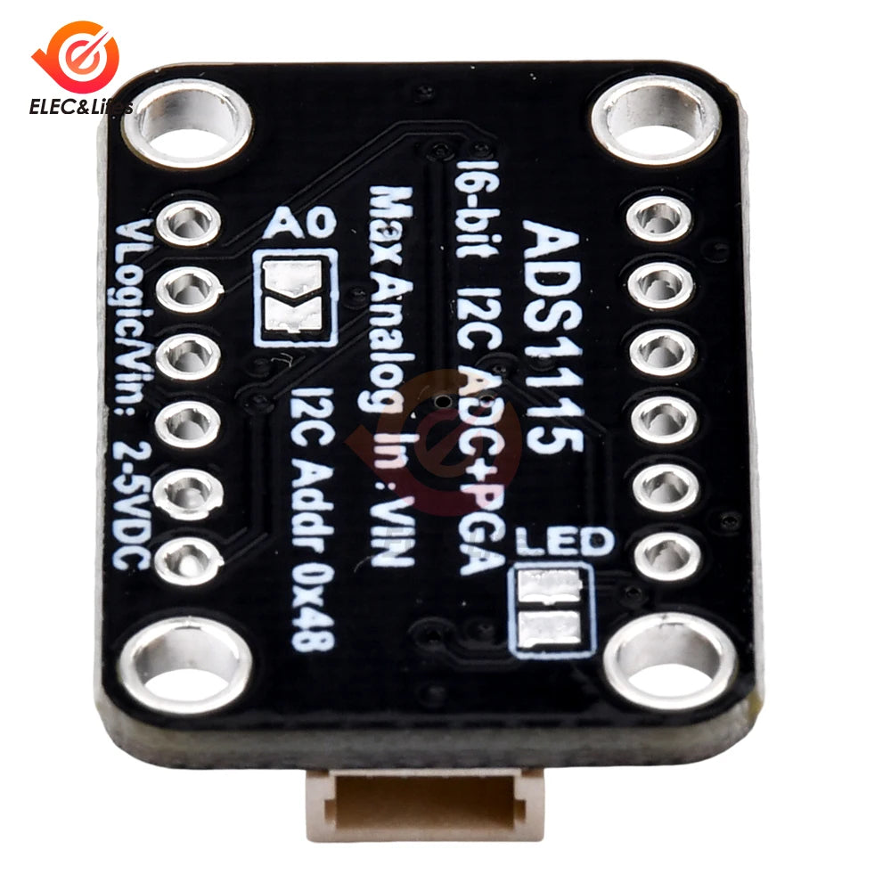 ADS1115 16 Bit I2C Module Precision ADC 4 Channel Development Board Pro Gain Amplifier 2.0V to 5.5V for Arduino Raspberry Pie