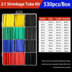 Heat Shrink Tubing Kit 73-900PCS 2:1 3:1 4:1 Ratio Cable Wire Insulation Sleeve Electrical Repair Protector Heat-Shrink Tube Set
