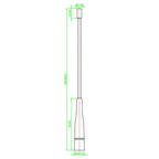 GIZONT LoRa 868MHz 915MHz Soft Antenna SMA Small Antenna For Meshtastic ESP32 Board Lora32u4 II Internet WiFi Antena Low VSWR