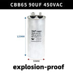 CBB65 450V Motor Capacitor Air Conditioner Compressor Start Capacitor 5uF 6uF 20uF 25uF 30uF 35uF 40uF 45uF 50uF 60uF 70uF