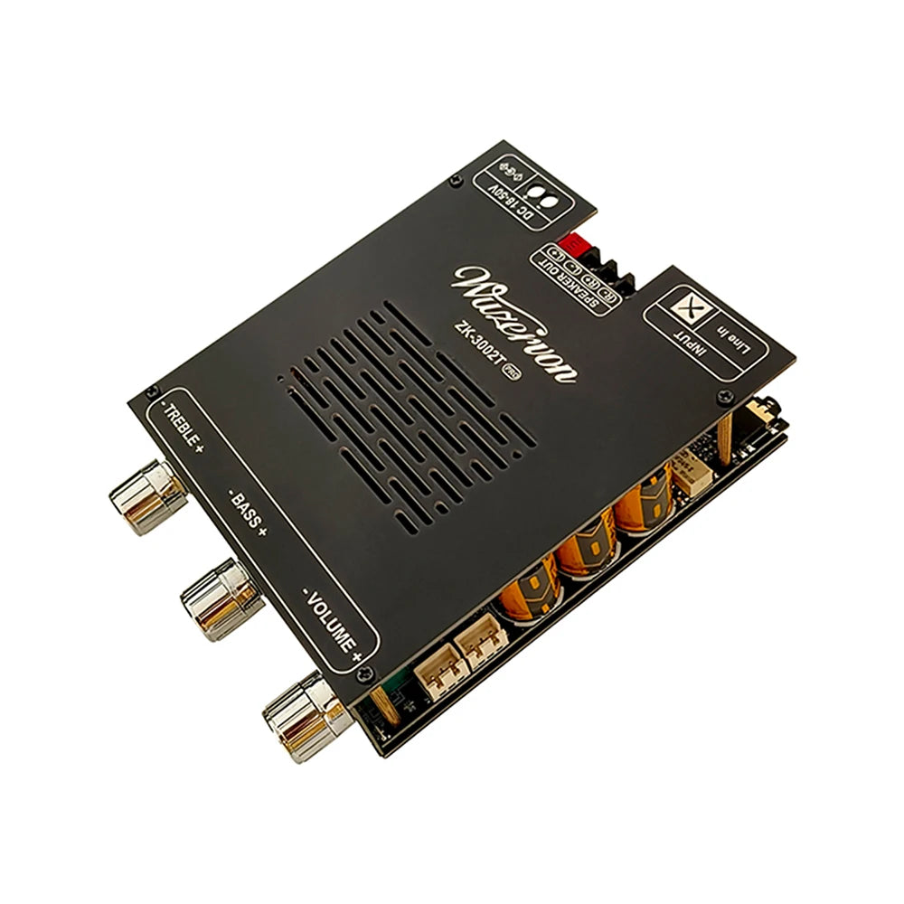 DC 18-50V 3002T PRO Bluetooth Amplifier Board Qualcomm QCC3034 2.0 Channel APTX Lossless 300W+300W TPA3255