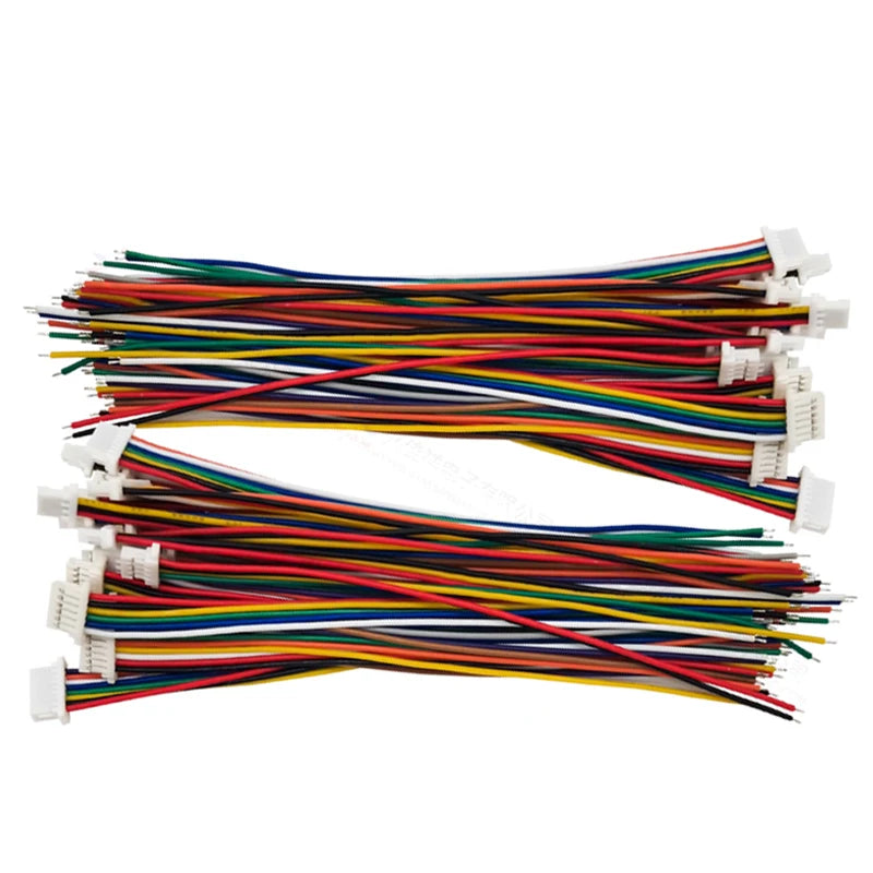10PCS JST SH1.0 SH 1.0mm Wire Cable Connector 2/3/4/5/6/7/8/9/10/12 Pin 1.0MM Pitch Plug 10CM/20cm/30CM Wire Length 28AWG