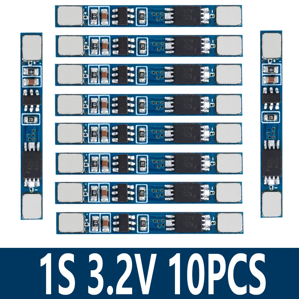 10PCS 1S 3.2V 3.7V 3A LiFePO4 / Lithium Li-ion BMS PCM Battery Protection Board Pcm For 18650 32650 Battery Packs