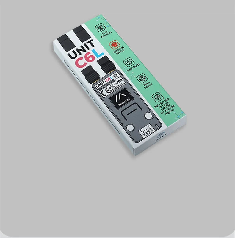 M5Stack Unit C6L LoRa Communication Unit ESP32-C6 Wi-Fi 6 & SX1262 868-923MHz Supports Meshtastic with OLED for IoT