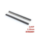 10/20pcs Pcs 2.54mm Double Row Male 2*40P PCB Board Pin Header Connector Strip Pinheader 2/3/4/5/6/8/10/12/20/40Pin For Arduino