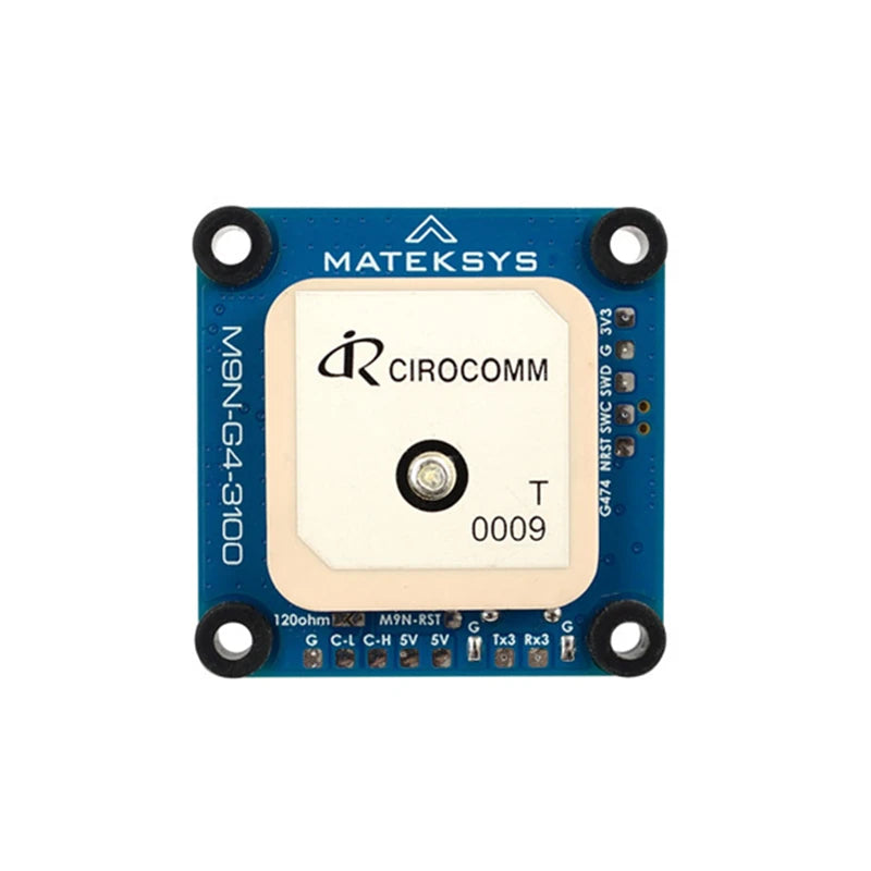 Mateksys M9N‑G4‑3100 CAN GNSS Module NEO‑M9N RM3100 Compass DroneCAN & UART_MSP Positioning Unit for FPV Quad