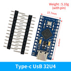 Pro Micro ATmega32U4 5V 16MHz Replace ATmega328 For Arduino Pro Mini With 2 Row Pin Header For Leonardo Mini Usb Interface 1-10