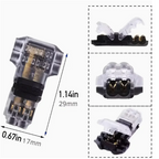 5/10/15/20pcs Low Voltage Universal Compact Wire T Tap Connectors Toolless Wire Connectors Quick Splice Wire Wiring Connecto
