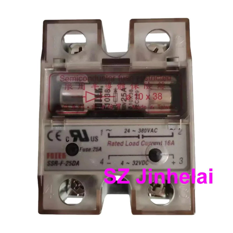 Authentic Original FOTEK Solid State Relay with built-in fuse SSR-F-10DA 25DA 40DA SCR-F-25LA 40LA -H