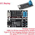 ZY12PDN Type-C USB-C PD2.0 PD3.0 to DC Fast Quick Charger Charging Trigger Polling Decoy Board Module 5V 9V 12V 15V 20V PDC004