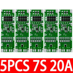 1~5PCS BMS 7S 24V 10A 15A 20A 30A Li-ion 18650 Battery Charge Board With Balance Function Short Circuit / Temperature Protection